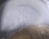 A picture of step 1 of Kesar Pista Shrikhand.