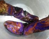 Foto langkah ke 1 dari resep Terong bakar ebi kuah santan.