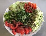 Une image de l'étape 1 de Salade composée sauce au curcuma.