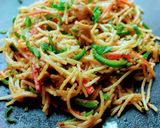 A picture of step 19 of Easy Chicken Chow Mein.