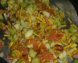 A picture of step 3 of Healthy papad cone.