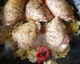 A picture of step 3 of Chicken Thighs with Orzo Pasta.