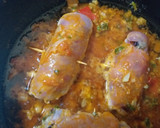 Foto del paso 3 de la receta: Pechuga de pollo enrollada rellena de arroz y espinacas
