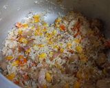 A picture of step 3 of Shortcut Soya Chunks Biryani.