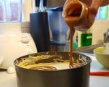 A picture of step 10 of Biscoff Cheesecake with Cookie Butter and White Chocolate.