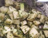 Doodhi alu sabji in garlic green masala gravy!! recipe step 2 photo