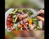 A picture of step 5 of Greek Salad. (Feta Salad).