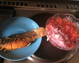 A picture of step 4 of Samaki kachumbari😋👌.