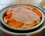 A picture of step 6 of Steamed Chicken Thighs with Cabbage (Rice Cooker Version).