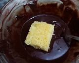 A picture of step 6 of Lamington (Austarilian cake).