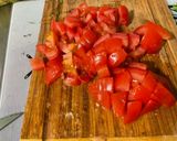 Une image de l'étape 5 de Nouilles à l'oseille, tomates, ail, crème et persil.