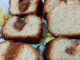 Budín de coco y dulce de leche