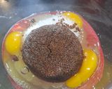 A picture of step 3 of Chocolate cake with ganache.
