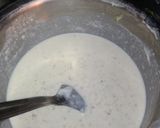 A picture of step 3 of White Pearl payasam.