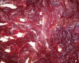 A picture of step 1 of Kilishi(Nigerian beef jerky).