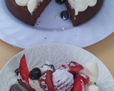 Foto del paso 7 de la receta: Torta De Chocolate Sin Harina Con Crema y Frutas Para Mamá ❤️