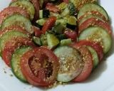 A picture of step 3 of Cucumber and tomato salad.