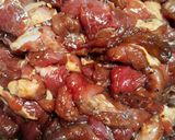 Gambar langkah 1 resipi Daging kicap cili kering.