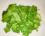 A picture of step 4 of Fattoush salad.