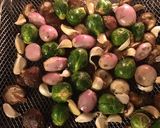 A picture of step 1 of California Farm Roasted Shallots, Sprouts, Mushrooms and Potatoes.