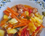 Foto langkah ke 7 dari resep Ayam Nanas Asam Manis.
