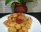A picture of step 4 of Moong Dal Bhajia.