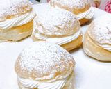 Foto del paso 9 de la receta: Bollos de brioche con nata!