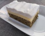 Citromkrémes habos sütemény matcha teaporral (szénhidrátszegény, tejmentes) 1 szelet=5-6 g ch recept fázis 6 fotója