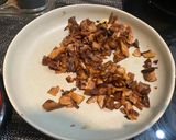 A picture of step 3 of Porcini risotto.