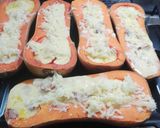 Foto del paso 6 de la receta: Zapallo relleno con queso crema y panceta