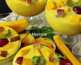 A picture of step 9 of Mango Fruit Custard (Party Food).
