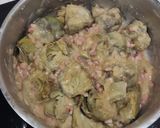 Foto del paso 5 de la receta: Alcachofas con jamón y picatostes