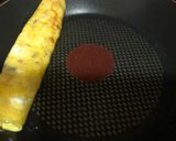 A picture of step 5 of Tamagoyaki [ Japanese rolled omelet].