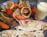 Une image de l'étape 6 de Dorade grillée au fenouil et beurre citronné.