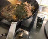 Une image de l'étape 12 de One pot pasta « Marin » aux thon, poivron jaune, algues et bouillon de crevettes.