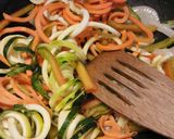 A picture of step 2 of Stir fried mixed veg with black rice and prawns.