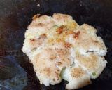 A picture of step 3 of Sama ke chawal ki tikki stuffed with potato and raisins.