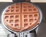 A picture of step 2 of Jackfruit chocolate waffles.