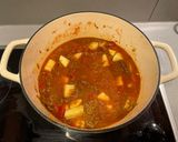 A picture of step 7 of Rishna's Kheema.