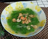 Hình bước làm 3 của món Canh rau má nấu tép đồng