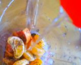 A picture of step 2 of Tangerine and Guava fiesta with crunchy chia seeds.