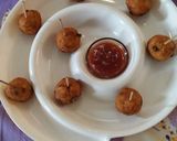A picture of step 3 of Leftover Rice Potato Balls.