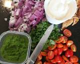 Chicken, Chickpeas in refreshing coriander yogurt sauce recipe step 1 photo