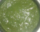 A picture of step 2 of Hariyali corn pulav.