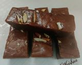 A picture of step 8 of Jaggery Mysore Pak.