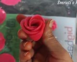 A picture of step 3 of ROSE SHAPED SWEET/PEDA.