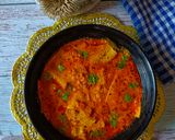 A picture of step 8 of Rajasthani style Papad sabji.