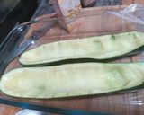 Foto del paso 8 de la receta: Calabacín relleno de col, cebolla y champiñones