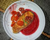 Gambar langkah 4 resipi Honey Glazed Salmon With Beetroot Sauce.
