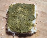 A picture of step 5 of Pinwheel sandwich.
